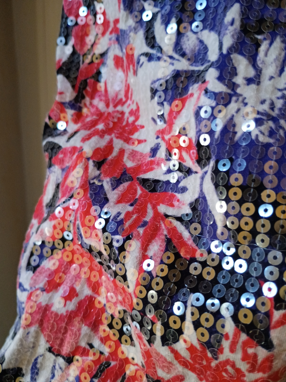 Women's sequined sleeveless top from Roaman's
